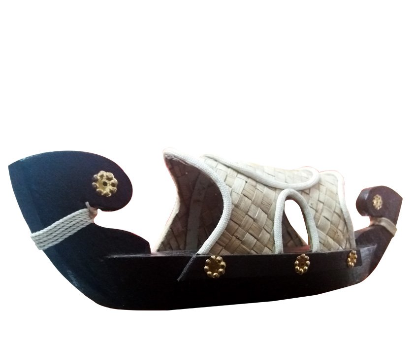 Wooden miniature of the Kumarakom Boat (House Boat) for Home Decor and Gifting
